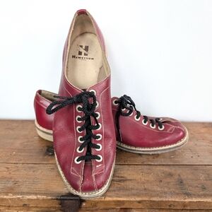 Vintage HEWETSON Leather Bowling Shoes ~ Size 8